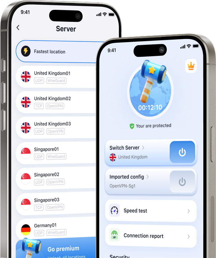 BlueHammer VPN mobile app